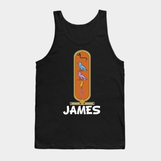 JAMES-American names in hieroglyphic letters-James, name in a Pharaonic Khartouch-Hieroglyphic pharaonic names Tank Top